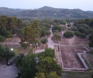 Αρχαιολογικός Χώρος Ολυμπίας. Άποψη του αρχαίου Γυμνασίου.